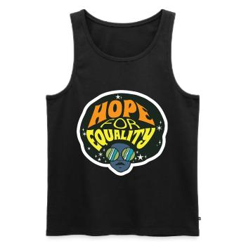 Schwarze Gleichheit Schwarzer Geschichtsmonat Mela - Männer Premium Bio Tank Top - Schwarz - Vorne - AI Model Male 178 light (178cm)