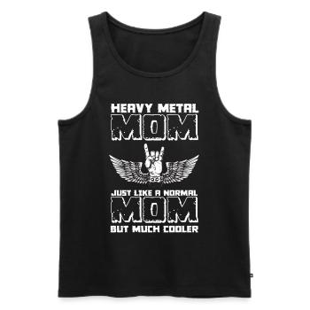 Rocking Mom Heavy Metal Fan Musik Metall Fan Hard - Männer Premium Bio Tank Top - Schwarz - Vorne - Michal (187cm)