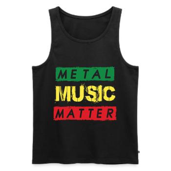 Metal Musique Rocking Heavy Metal Hard Rock Metal - Débardeur bio Premium Homme - noir - Devant - Michal (187cm)