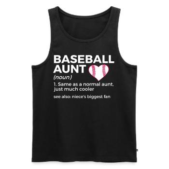Baseball for Baseball Players - Men's Premium Organic Tank Top - black - Front - AI Model Male 178 light (178cm)