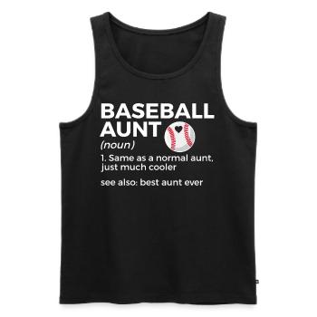 Baseball for Baseball Players - Men's Premium Organic Tank Top - black - Front - Michal (187cm)