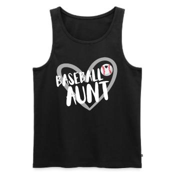 Baseball for Baseball Players - Men's Premium Organic Tank Top - black - Front - AI Model Male 178 light (178cm)