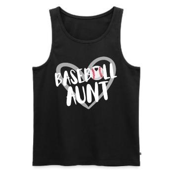 Baseball for Baseball Players - Men's Premium Organic Tank Top - black - Front - AI Model Male 178 light (178cm)