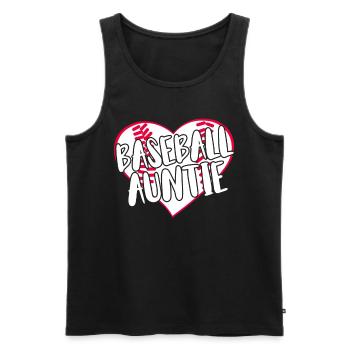 Baseball for Baseball Players - Men's Premium Organic Tank Top - black - Front - AI Model Male 178 light (178cm)