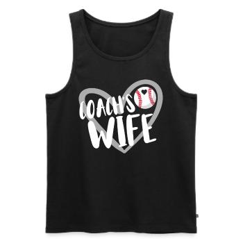 Baseball for Baseball Players - Men's Premium Organic Tank Top - black - Front - AI Model Male 178 light (178cm)
