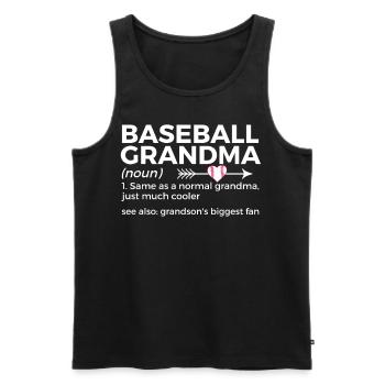 Baseball for Baseball Players - Men's Premium Organic Tank Top - black - Front - Michal (187cm)