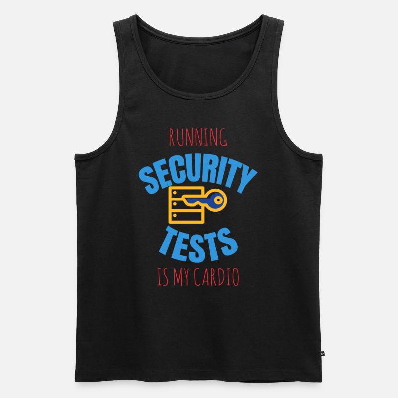 Cybersecurity - IT-Sicherheit Informatiker - Männer Premium Bio Tank Top - Schwarz