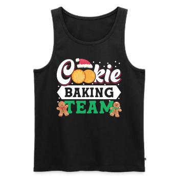 Cookie Christmas Baking Team Tester For Baker - Männer Premium Bio Tank Top - Schwarz - Vorne - Michal (187cm)