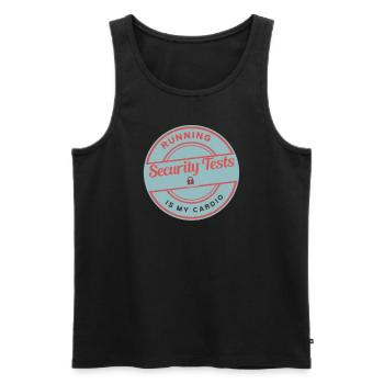 Cybersecurity - IT-Sicherheit Informatiker - Männer Premium Bio Tank Top - Schwarz - Vorne - AI Model Male 178 light (178cm)