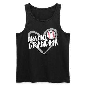 Baseball for Baseball Players - Men's Premium Organic Tank Top - black - Front - AI Model Male 178 light (178cm)