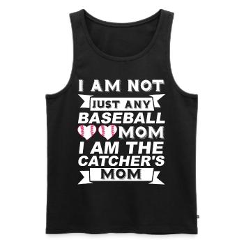 Baseball for Baseball Players - Men's Premium Organic Tank Top - black - Front - Michal (187cm)