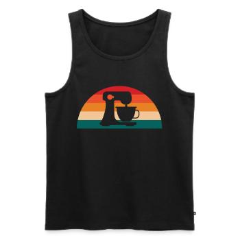 Wake And Bake Baking Mixer For Baking Lover - Männer Premium Bio Tank Top - Schwarz - Vorne - AI Model Male 178 light (178cm)
