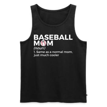 Baseball for Baseball Players - Men's Premium Organic Tank Top - black - Front - AI Model Male 178 light (178cm)