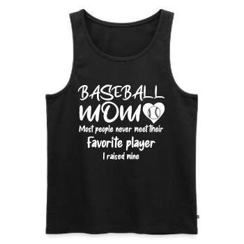 Baseball for Baseball Players - Men's Premium Organic Tank Top - black - Front - Michal (187cm)