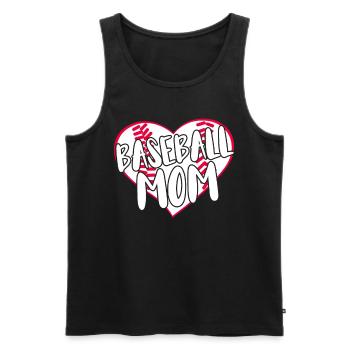 Baseball for Baseball Players - Men's Premium Organic Tank Top - black - Front - AI Model Male 178 light (178cm)