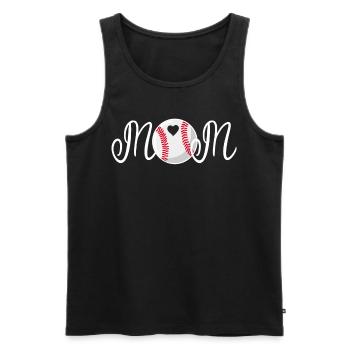 Baseball for Baseball Players - Men's Premium Organic Tank Top - black - Front - AI Model Male 178 light (178cm)