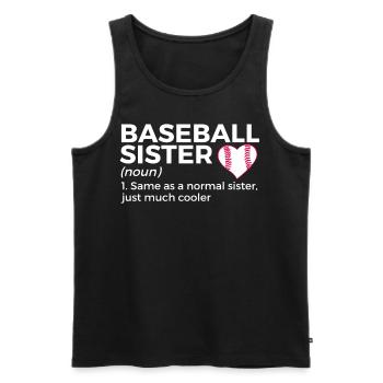 Baseball for Baseball Players - Men's Premium Organic Tank Top - black - Front - AI Model Male 178 light (178cm)