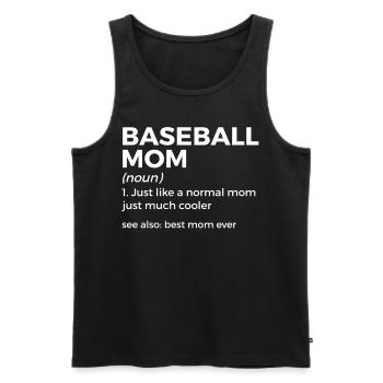 Baseball for Baseball Players - Men's Premium Organic Tank Top - black - Front - AI Model Male 178 light (178cm)