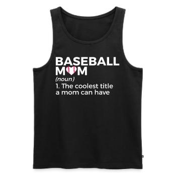 Baseball for Baseball Players - Men's Premium Organic Tank Top - black - Front - Michal (187cm)
