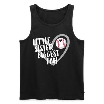 Baseball for Baseball Players - Men's Premium Organic Tank Top - black - Front - Michal (187cm)