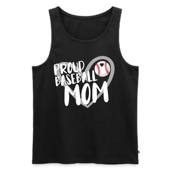 Baseball for Baseball Players - Men's Premium Organic Tank Top - black - Front - Michal (187cm)