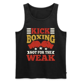 Kickboxing Not For The Weak Boxing Gloves Gifts - Männer Premium Bio Tank Top - Schwarz - Vorne - Michal (187cm)