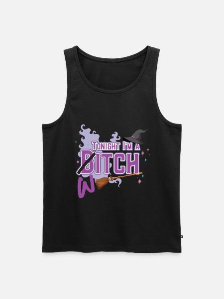 Tonight I M A Witch - Men's Premium Organic Tank Top - black