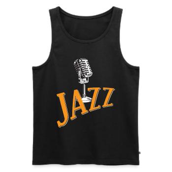 Musique Jazz Mélodie Musiciens Saxophone Orchestra Musi - Débardeur bio Premium Homme - noir - Devant - Michal (187cm)