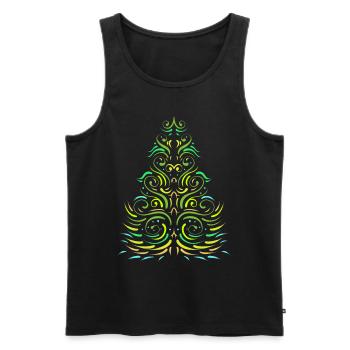 Green Ornaments Christmas Tree For Christmas - Men's Premium Organic Tank Top - black - Front - Michal (187cm)