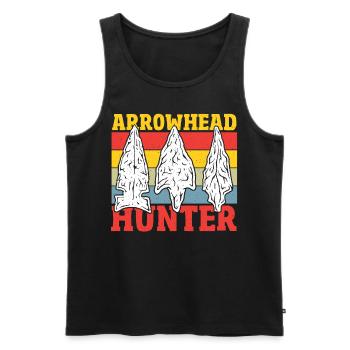 Pfeilspitzenjagd Pfeilspitzen-Jagd Pfeilspitzen-Sa - Männer Premium Bio Tank Top - Schwarz - Vorne - AI Model Male 178 light (178cm)