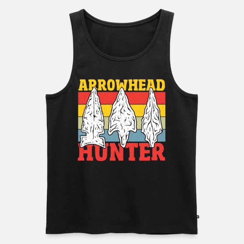 Pfeilspitzenjagd Pfeilspitzen-Jagd Pfeilspitzen-Sa - Männer Premium Bio Tank Top - Schwarz