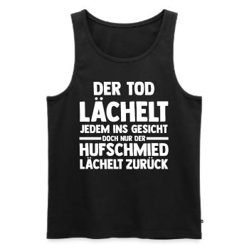 Hufbeschlagschmied Pferdeschmied Hufschmied - Männer Premium Bio Tank Top - Schwarz - Vorne - Michal (187cm)
