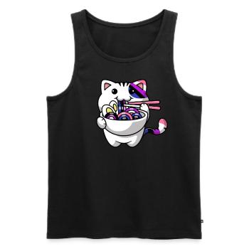 Genderfluid Proud Kawaii Car Ramen Noodles Genderf - Men's Premium Organic Tank Top - black - Front - AI Model Male 178 light (178cm)