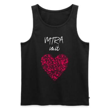 MTRA mit Herz Gesundheitswesen Facharztpraxis - Männer Premium Bio Tank Top - Schwarz - Vorne - AI Model Male 178 light (178cm)