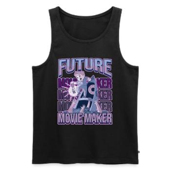 Future Movie Maker - Débardeur bio Premium Homme - noir - Devant - AI Model Male 178 light (178cm)