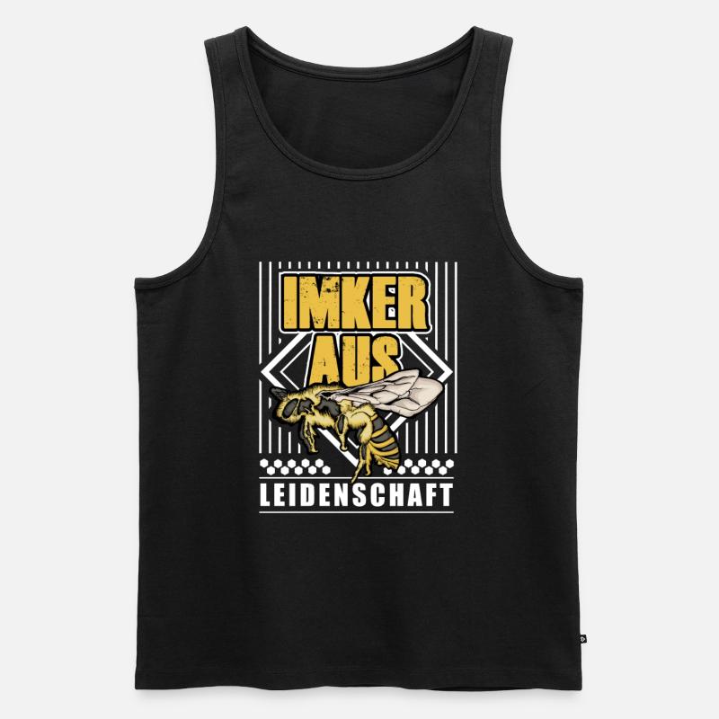 Imker Aus Leidenschaft - Männer Premium Bio Tank Top - Schwarz