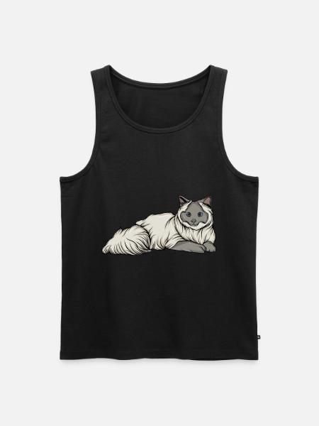Chat - Débardeur bio Premium Homme - noir
