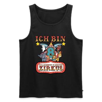 8. Geburtstag - Männer Premium Bio Tank Top - Schwarz - Vorne - Michal (187cm)