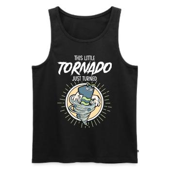 1. Geburtstag Kind - Männer Premium Bio Tank Top - Schwarz - Vorne - AI Model Male 178 light (178cm)