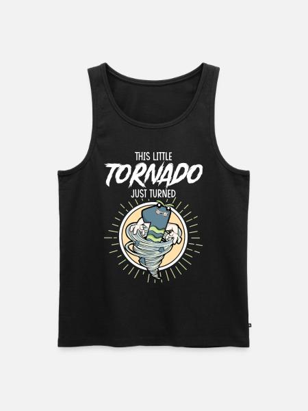 1st birthday child - Men's Premium Organic Tank Top - black