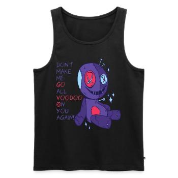 Voodoo to you! Creepy Halloween witchcraft - Men's Premium Organic Tank Top - black - Front - Michal (187cm)