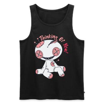 Gruselige Voodoo-Puppe Hexerei Halloween An dich d - Männer Premium Bio Tank Top - Schwarz - Vorne - Michal (187cm)