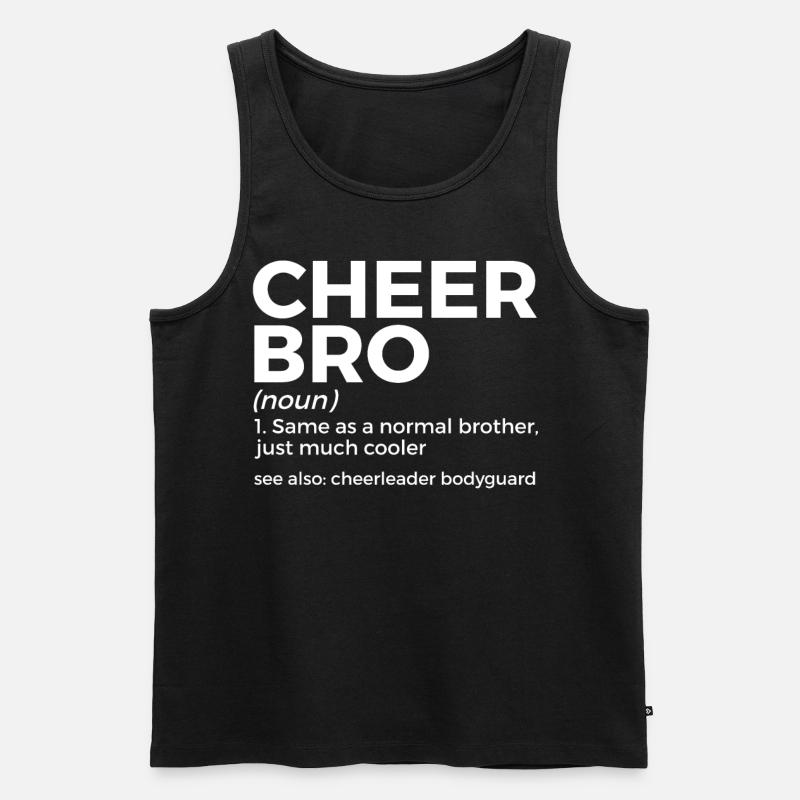 Cheerleader Cheerleading - Männer Premium Bio Tank Top - Schwarz
