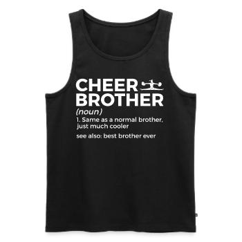 Cheerleader Cheerleading - Men's Premium Organic Tank Top - black - Front - Michal (187cm)