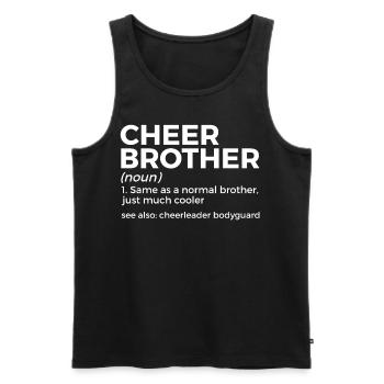 Cheerleader Cheerleading - Men's Premium Organic Tank Top - black - Front - Michal (187cm)