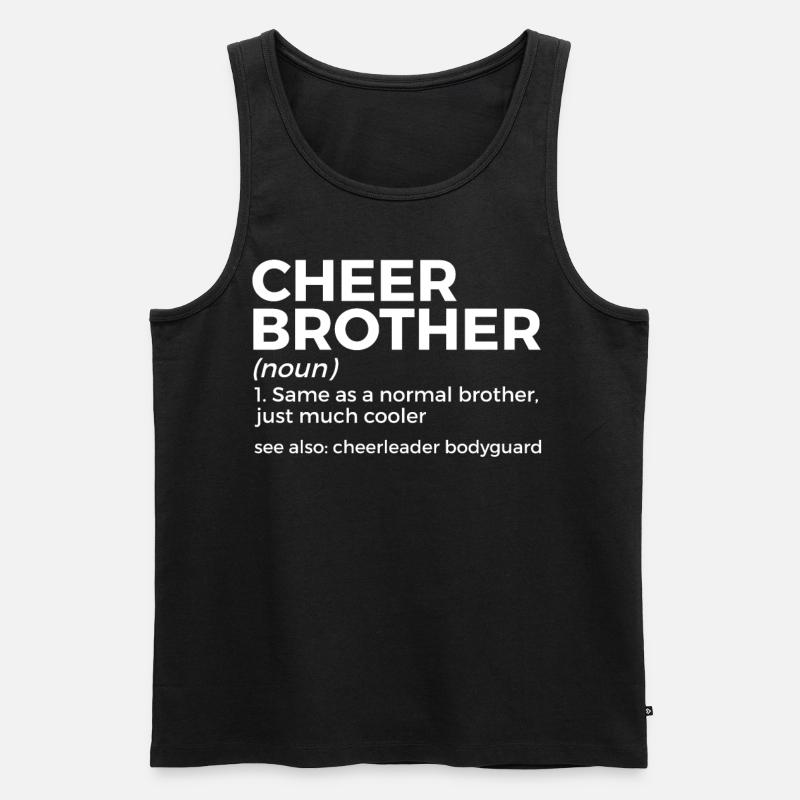 Cheerleader Cheerleading - Männer Premium Bio Tank Top - Schwarz