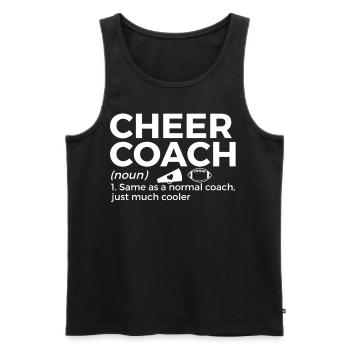 Cheerleader Cheerleading - Men's Premium Organic Tank Top - black - Front - Michal (187cm)