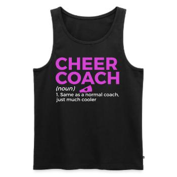 Cheerleader Cheerleading - Männer Premium Bio Tank Top - Schwarz - Vorne - Michal (187cm)