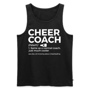 Cheerleader Cheerleading - Men's Premium Organic Tank Top - black - Front - Michal (187cm)