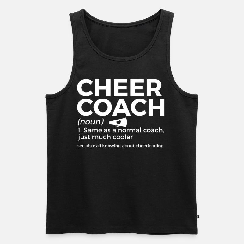 Cheerleader Cheerleading - Männer Premium Bio Tank Top - Schwarz
